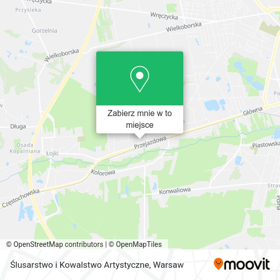 Mapa Ślusarstwo i Kowalstwo Artystyczne