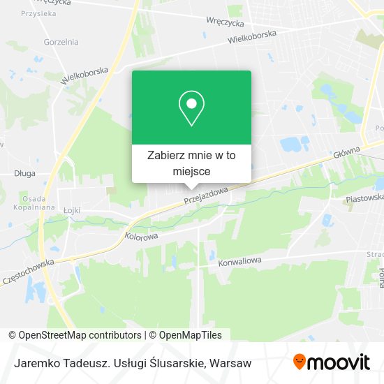 Mapa Jaremko Tadeusz. Usługi Ślusarskie