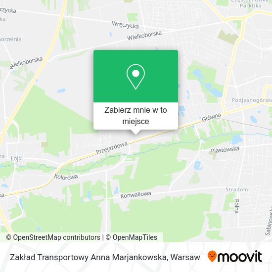 Mapa Zakład Transportowy Anna Marjankowska