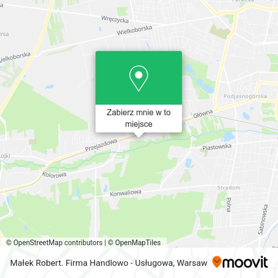 Mapa Małek Robert. Firma Handlowo - Usługowa