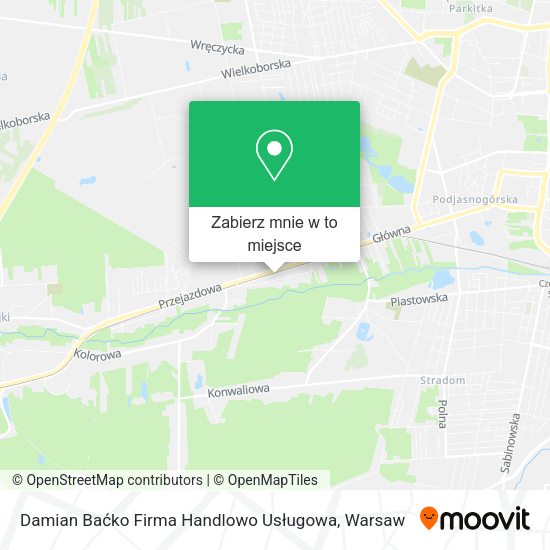 Mapa Damian Baćko Firma Handlowo Usługowa