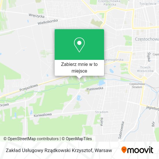 Mapa Zakład Usługowy Rządkowski Krzysztof