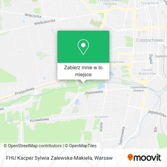 Mapa FHU Kacper Sylwia Zalewska-Makieła