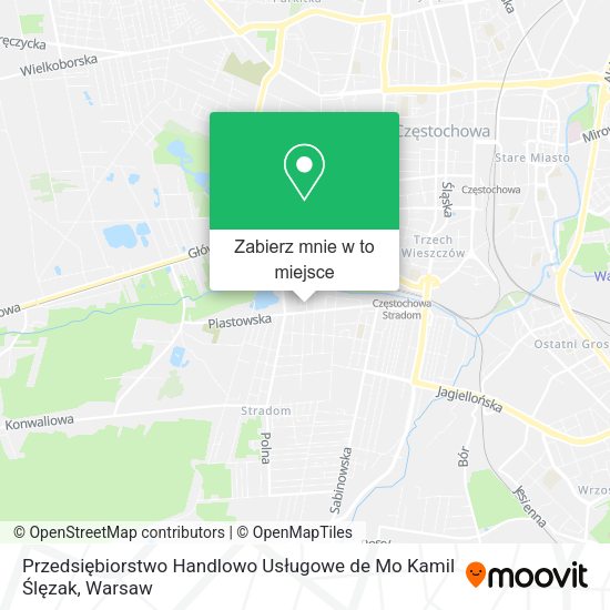 Mapa Przedsiębiorstwo Handlowo Usługowe de Mo Kamil Ślęzak