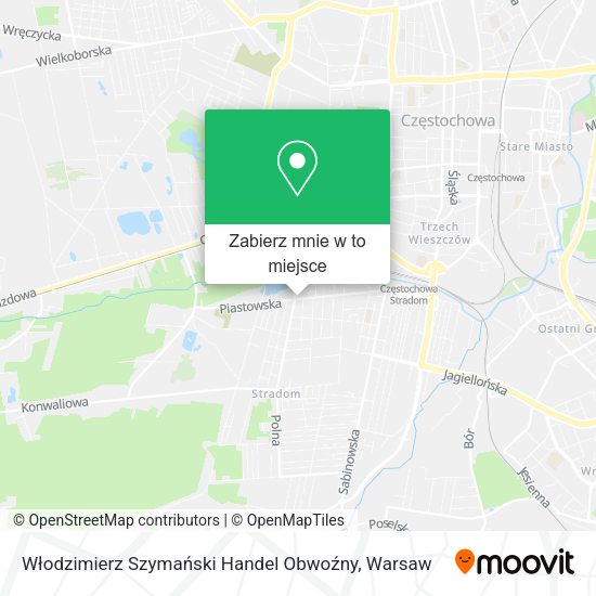 Mapa Włodzimierz Szymański Handel Obwoźny