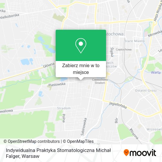 Mapa Indywidualna Praktyka Stomatologiczna Michał Falger