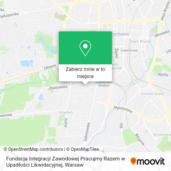 Mapa Fundacja Integracji Zawodowej Pracujmy Razem w Upadłości Likwidacyjnej