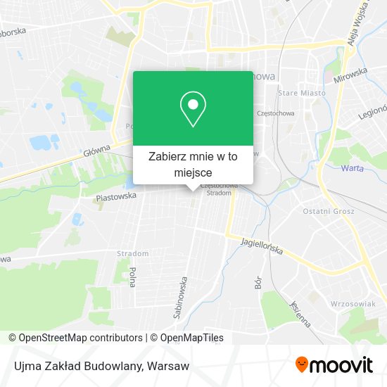 Mapa Ujma Zakład Budowlany