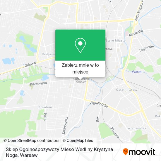 Mapa Sklep Ogolnospozywczy Mieso Wedliny Krystyna Noga