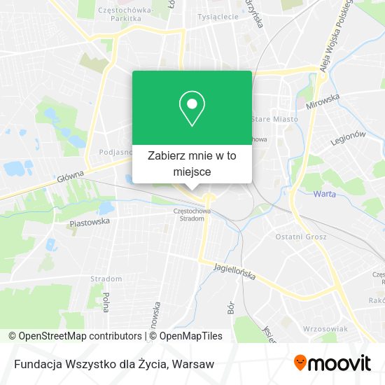 Mapa Fundacja Wszystko dla Życia