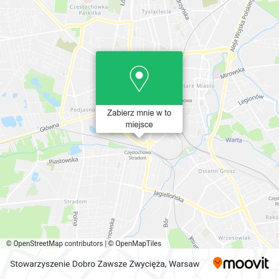 Mapa Stowarzyszenie Dobro Zawsze Zwycięża