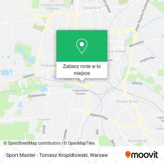 Mapa Sport Master - Tomasz Kropidłowski