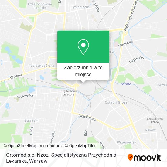 Mapa Ortomed s.c. Nzoz. Specjalistyczna Przychodnia Lekarska