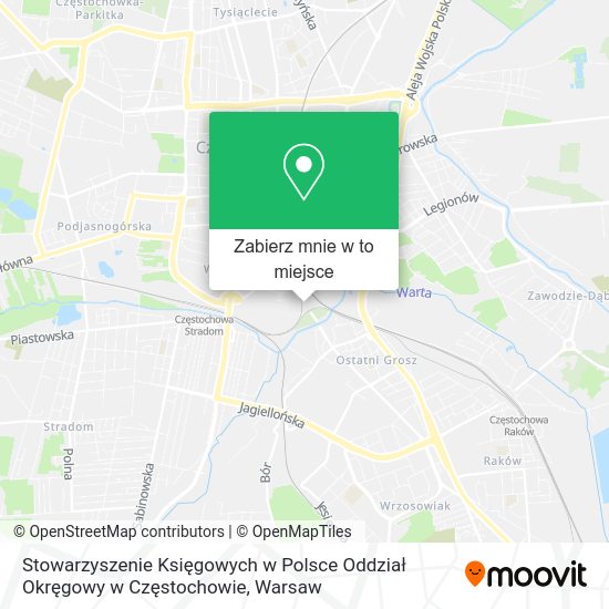 Mapa Stowarzyszenie Księgowych w Polsce Oddział Okręgowy w Częstochowie