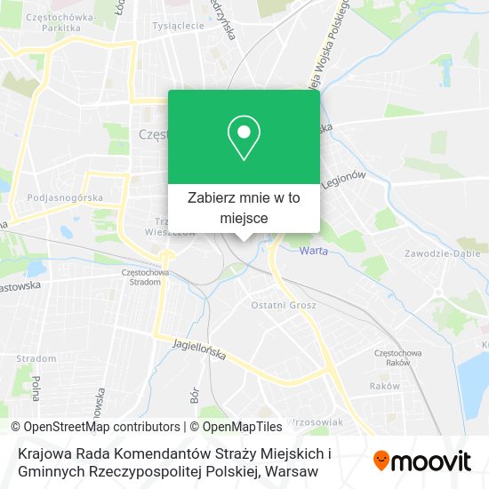 Mapa Krajowa Rada Komendantów Straży Miejskich i Gminnych Rzeczypospolitej Polskiej