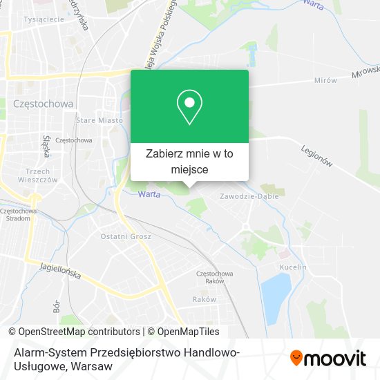 Mapa Alarm-System Przedsiębiorstwo Handlowo-Usługowe