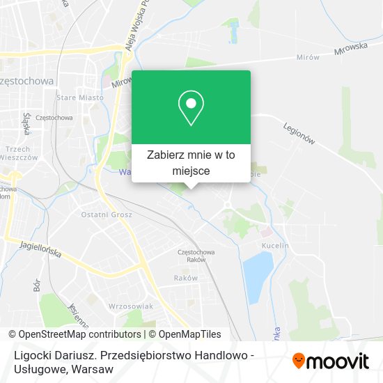 Mapa Ligocki Dariusz. Przedsiębiorstwo Handlowo - Usługowe