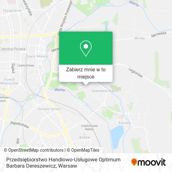 Mapa Przedsiębiorstwo Handlowo-Usługowe Optimum Barbara Dereszewicz