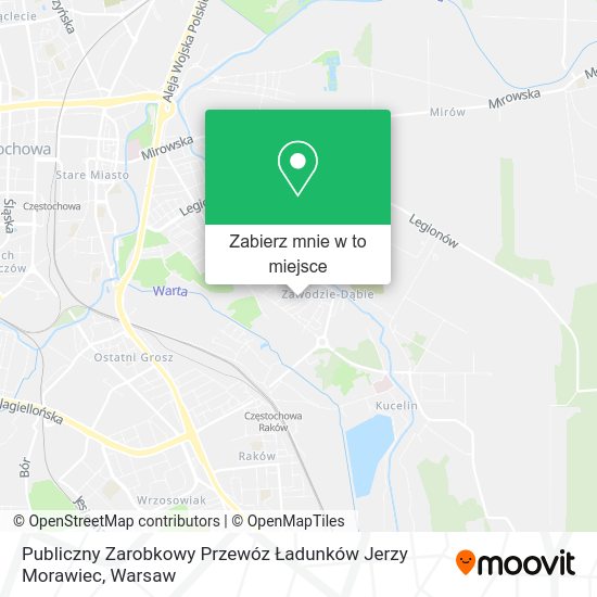 Mapa Publiczny Zarobkowy Przewóz Ładunków Jerzy Morawiec