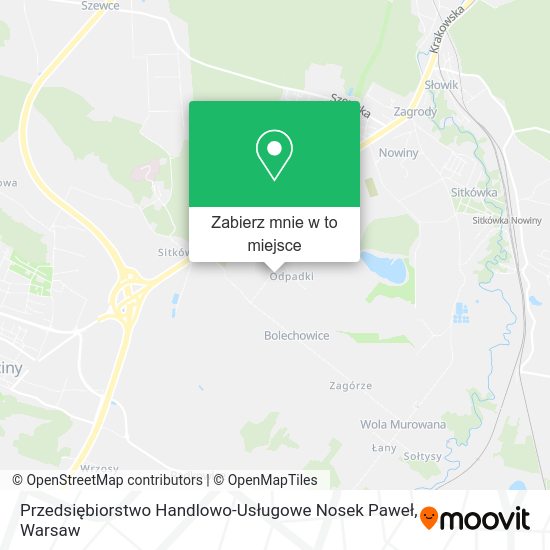 Mapa Przedsiębiorstwo Handlowo-Usługowe Nosek Paweł