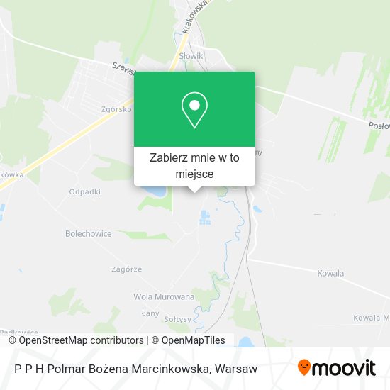 Mapa P P H Polmar Bożena Marcinkowska