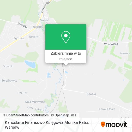 Mapa Kancelaria Finansowo Księgowa Monika Pater