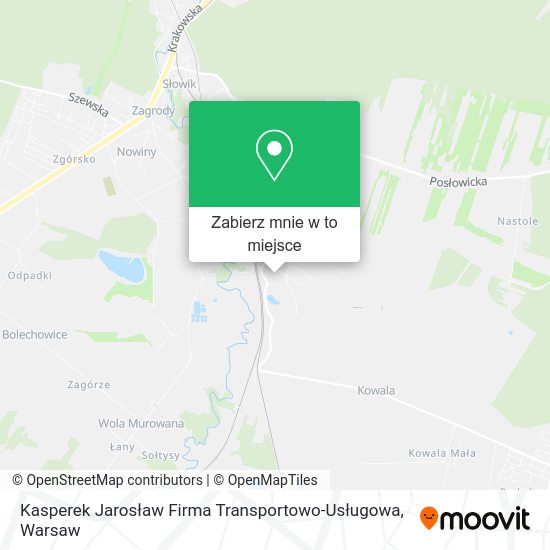 Mapa Kasperek Jarosław Firma Transportowo-Usługowa