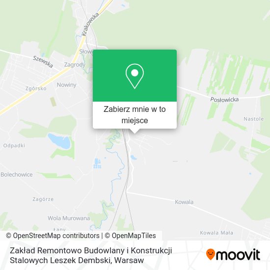 Mapa Zakład Remontowo Budowlany i Konstrukcji Stalowych Leszek Dembski