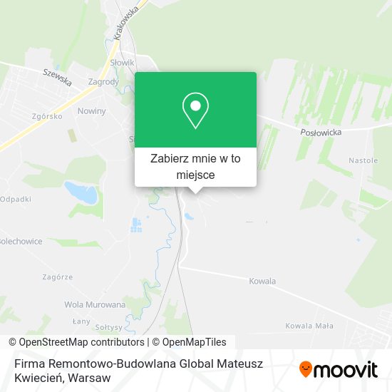 Mapa Firma Remontowo-Budowlana Global Mateusz Kwiecień