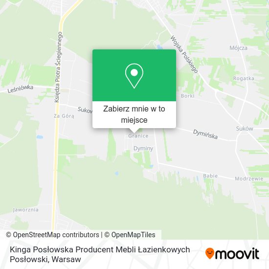 Mapa Kinga Posłowska Producent Mebli Łazienkowych Posłowski