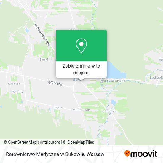 Mapa Ratownictwo Medyczne w Sukowie