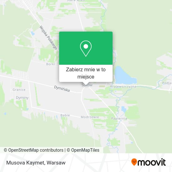 Mapa Musova Kaymet