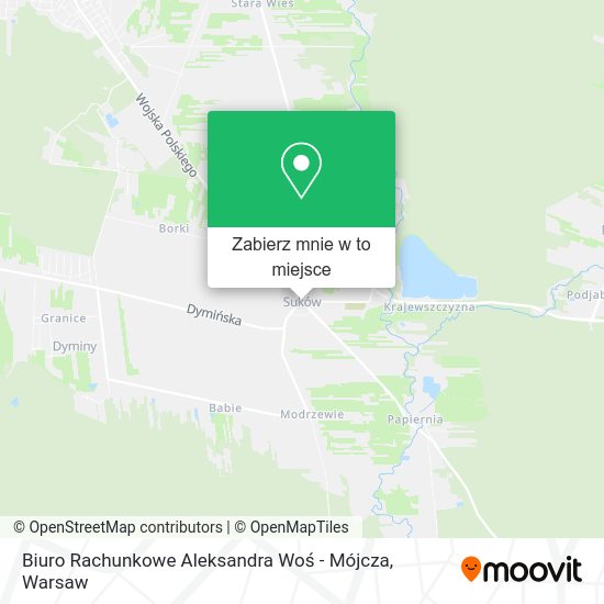 Mapa Biuro Rachunkowe Aleksandra Woś - Mójcza