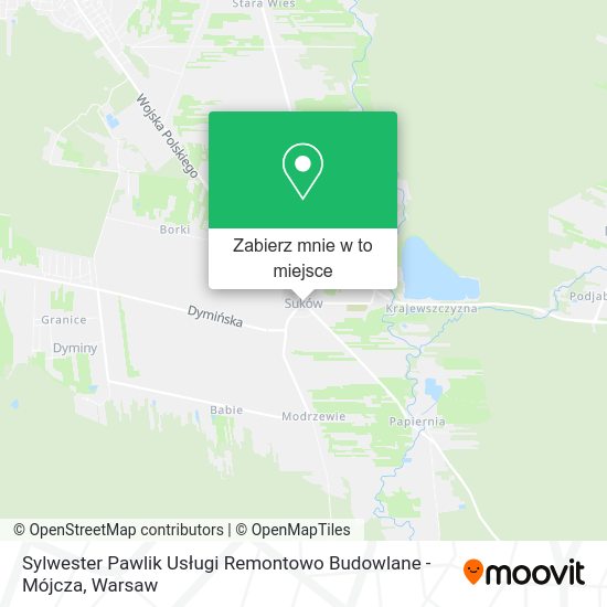 Mapa Sylwester Pawlik Usługi Remontowo Budowlane - Mójcza