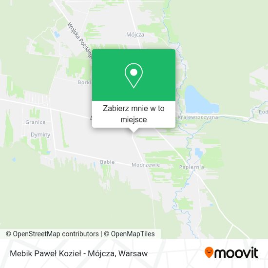 Mapa Mebik Paweł Kozieł - Mójcza