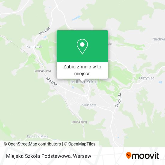 Mapa Miejska Szkoła Podstawowa