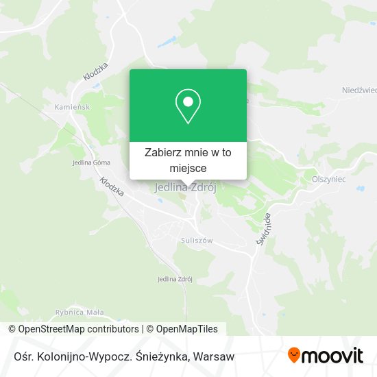 Mapa Ośr. Kolonijno-Wypocz. Śnieżynka