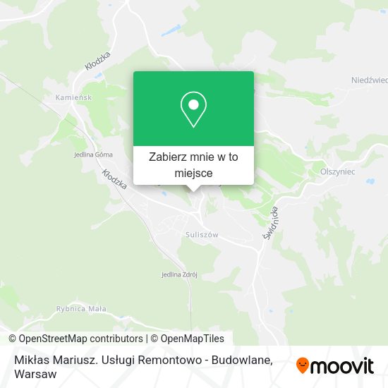 Mapa Mikłas Mariusz. Usługi Remontowo - Budowlane