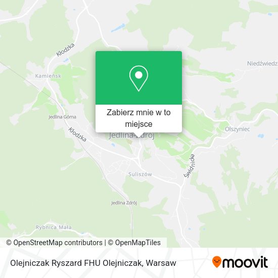 Mapa Olejniczak Ryszard FHU Olejniczak