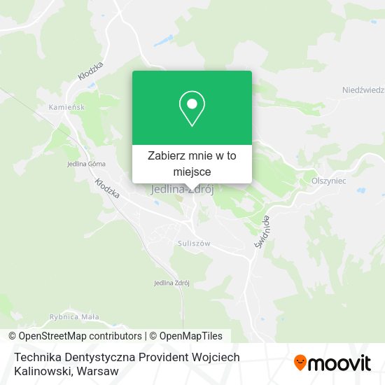 Mapa Technika Dentystyczna Provident Wojciech Kalinowski