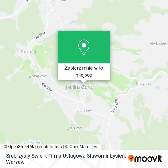 Mapa Srebrzysty Swierk Firma Usługowa Sławomir Łysień