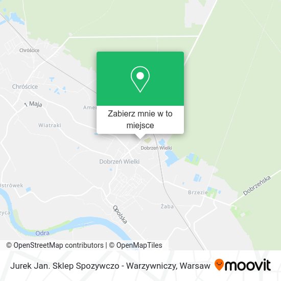 Mapa Jurek Jan. Sklep Spozywczo - Warzywniczy