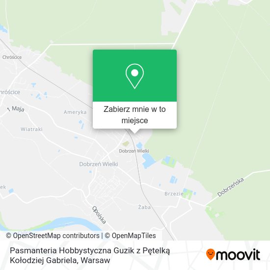 Mapa Pasmanteria Hobbystyczna Guzik z Pętelką Kołodziej Gabriela