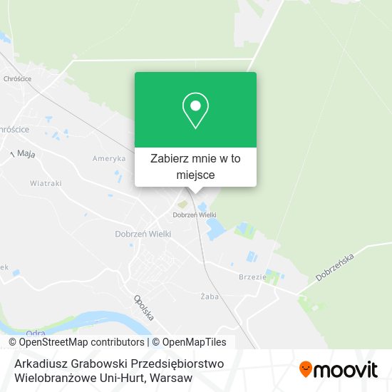 Mapa Arkadiusz Grabowski Przedsiębiorstwo Wielobranżowe Uni-Hurt