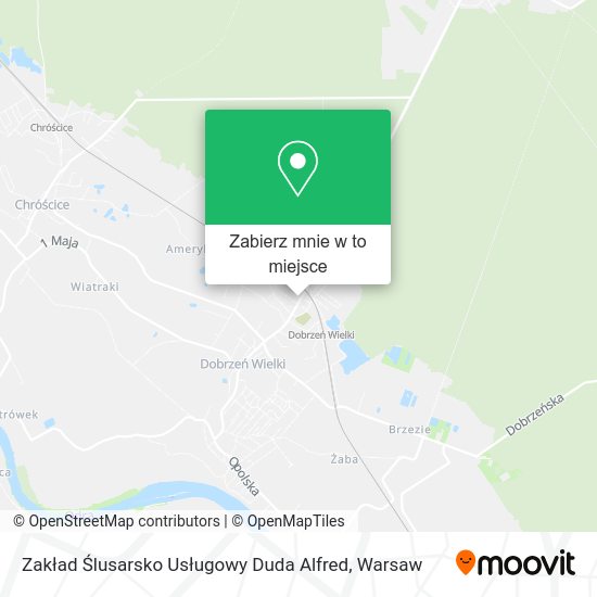 Mapa Zakład Ślusarsko Usługowy Duda Alfred