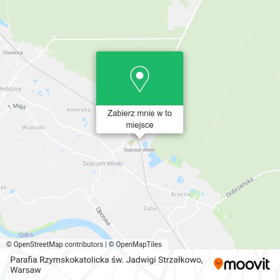 Mapa Parafia Rzymskokatolicka św. Jadwigi Strzałkowo