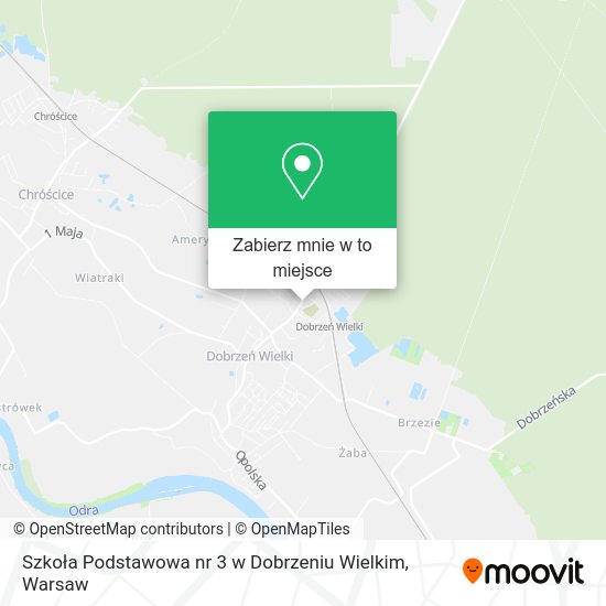 Mapa Szkoła Podstawowa nr 3 w Dobrzeniu Wielkim