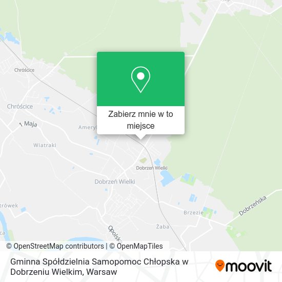 Mapa Gminna Spółdzielnia Samopomoc Chłopska w Dobrzeniu Wielkim