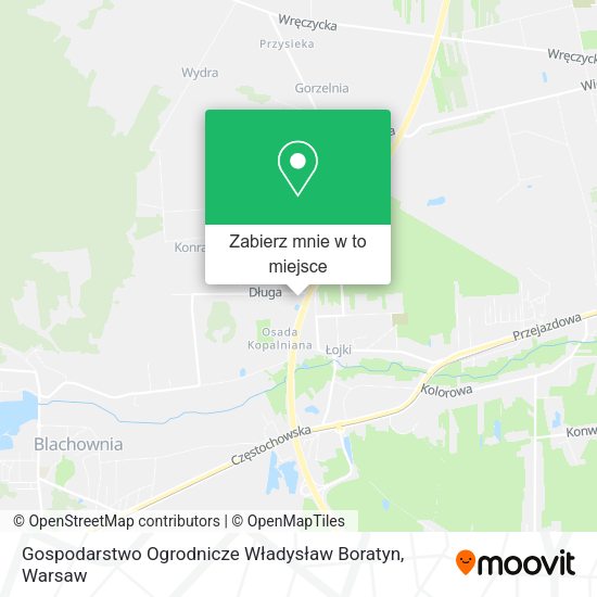 Mapa Gospodarstwo Ogrodnicze Władysław Boratyn