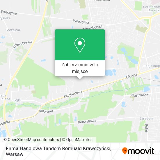 Mapa Firma Handlowa Tandem Romuald Krawczyński